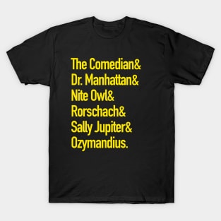 WATCHMEN - Lineup T-Shirt